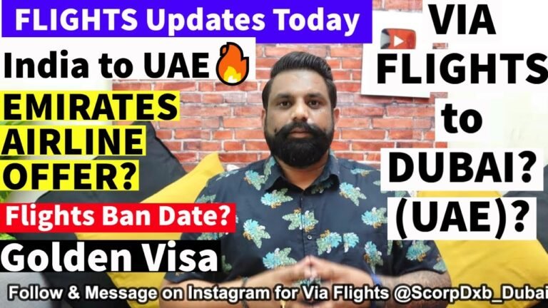 INDIA to DUBAI (UAE) Flights, Via ARMENIA 🔥🔥Emirates Airline Offer for Expo 2020 I UAE Golden Visa