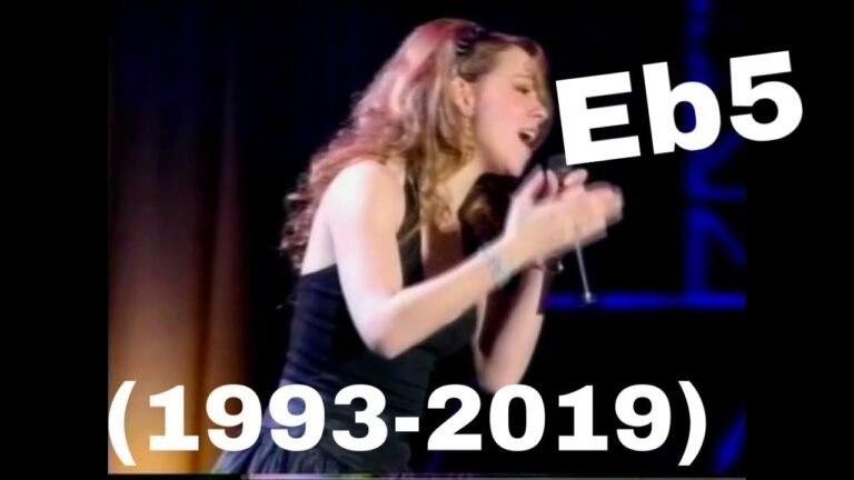 Mariah Carey- Anytime you need a friend “I’ll never let go”E5/Eb5 note through the years (1993-2019)