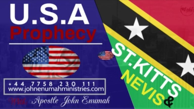 Prophetic Alert | USA and St Kitts & Nevis Prophecy | White House | With Apostle John Enumah