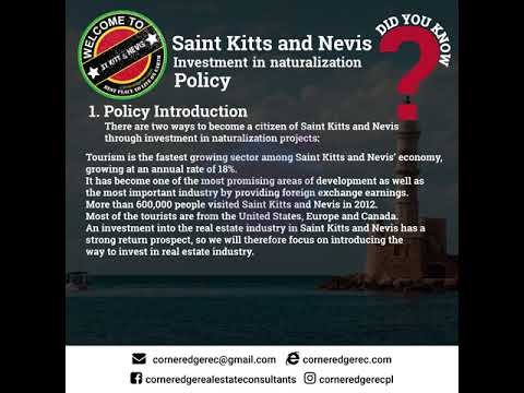 Saint Kitts and Nevis Investment Immigration Policy