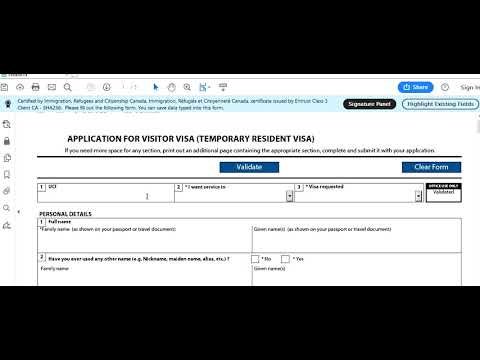 Temporary Resident Visa (Visitor visa or TRV) From Inside Canada How to Apply Step by Step