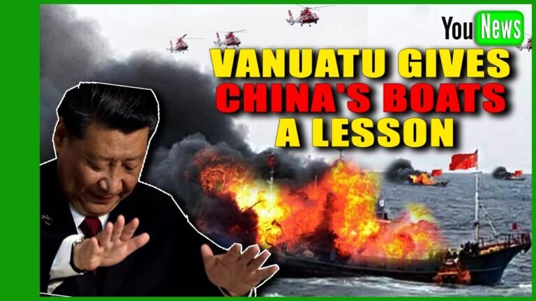 VANUATU GIVES CHINA'S BOATS A LESSON! Chinese vessels detained by Vanuatu, for  fishing illegally.