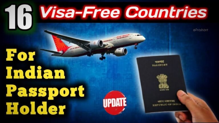 ✅Visa-Free Entry to Indian Passport Holders for Travel✈ in these 16 Countries | Says Indian Govt 🇮🇳