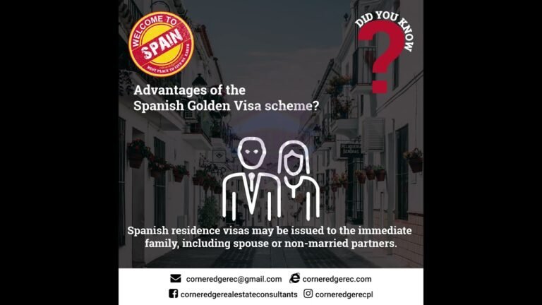 Advantages of The Spanish Golden Visa Scheme