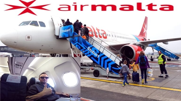 Air Malta BUSINESS CLASS London to Malta|Airbus A320-200