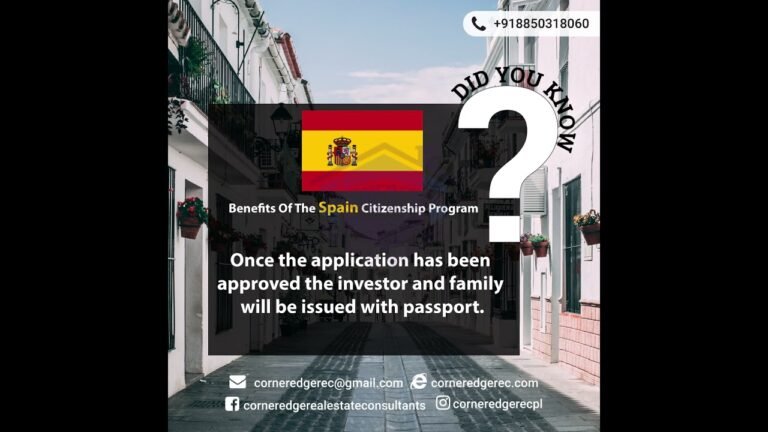 Benefits Of Spanish Citizenship Program, Spain Citizenship By Investment