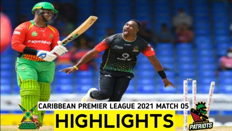 CPL 2021 Match 05 Highlights Guyana Amazon Warriors v St Kitts and Nevis Patriots Match Highlights