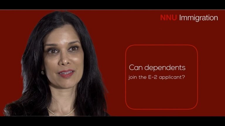 Can dependents join the E2 visa applicant?