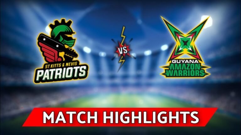 HIGHLIGHTS : ST KITTS NEVIS PATRIOTS vs GUYANA AMAZON WARRIORS, 8th CPL 2021 MATCH HIGHLIGHTS