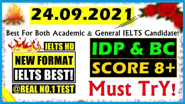 IELTS LISTENING PRACTICE TEST 2021 WITH ANSWERS | 24.09.2021