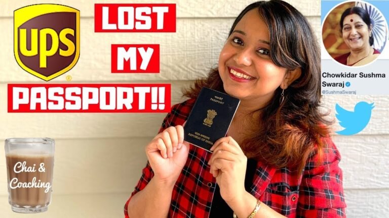 Lost Passport Process International Student | How To Replace Your Passport In USA | UPS FAILED ME!