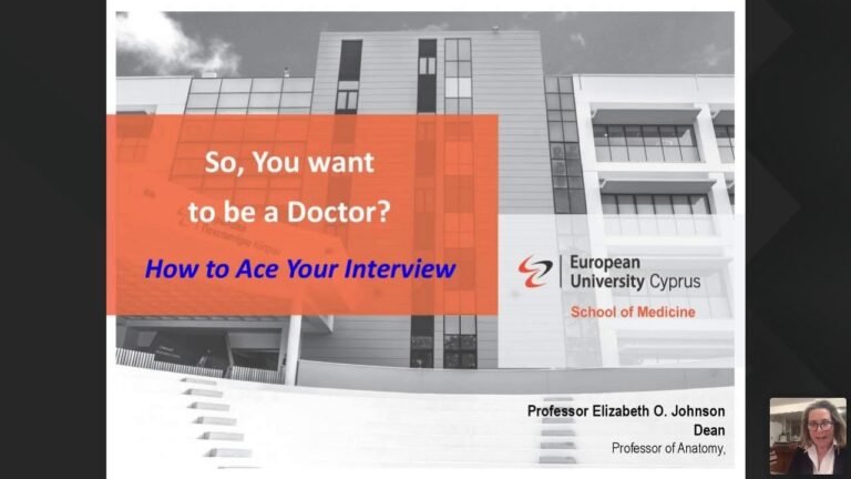 So you want to be a doctor? How to ace your interview