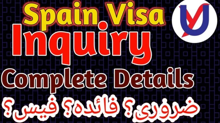 Spain Visa Inquiry deals and details [ Urdu / Hindi ] UY Consultant