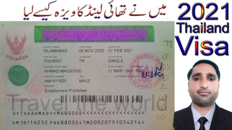 Thailand visa from Pakistan | Thailand Embassy 2021 tourist visa | Thailand visa for pakistan 2021