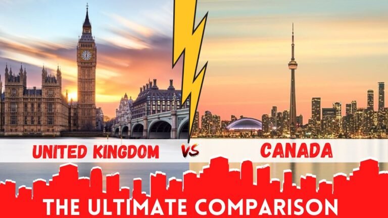 🇬🇧 UK v/s 🇨🇦 Canada – Which is the better place to live?