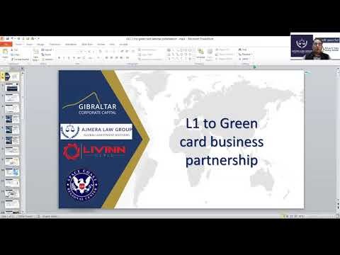 USA L1 Visa to USA Green card by investment Webinar in Gujarati – By Prashant Ajmera of ALG