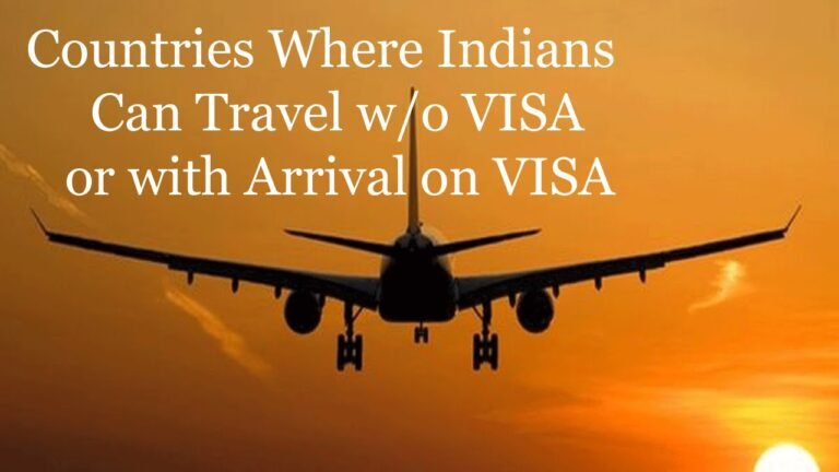 Visa Free Countries For Indian Passport Holders