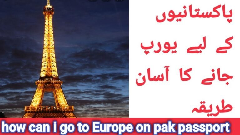 #how can i travel to Europe on Pakistani passport #how can travel to Europe from GCC