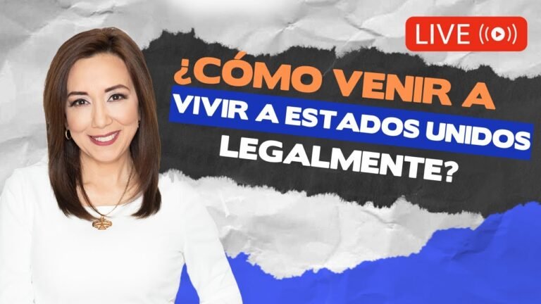 ¿COMO VENIR A VIVIR EN  ESTADOS UNIDOS LEGALMENTE? ¿QUE OPCIONES HAY? – Inmigrando con Kathia Quiros