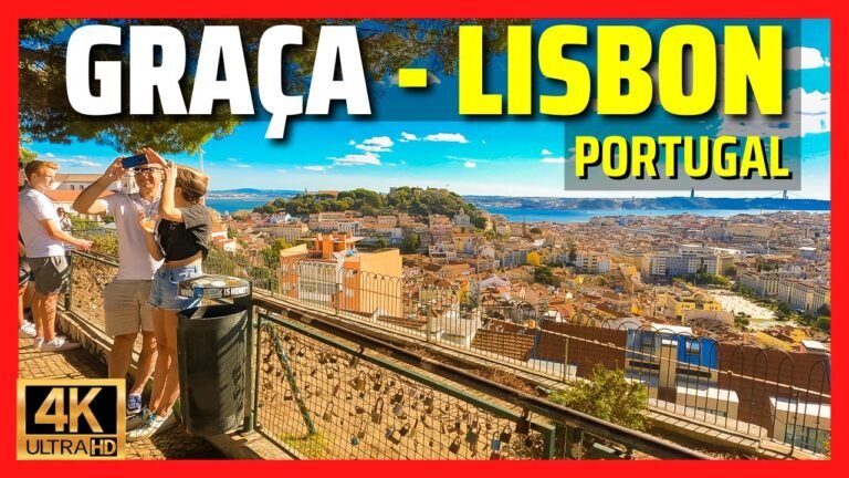 [4K] Graça, the Lisbon District With the Best Views Over the City! | Portugal