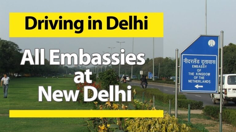 All Embassies at New Delhi | Driving in Delhi Shantipath, Chanakyapuri