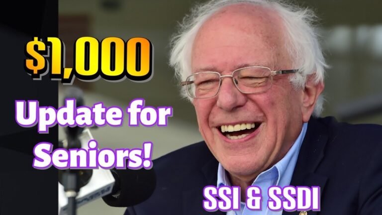 BERNIE CONFIRMS $1,000 CHECKS FOR SENIORS! Social Security & SSI Update