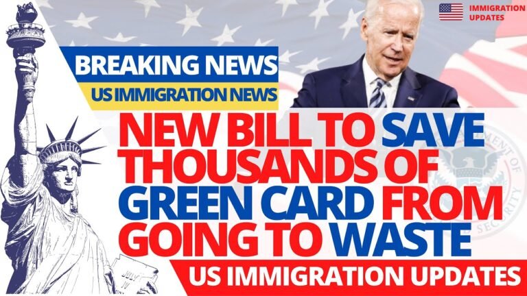 BREAKING Immigration News: New Bill to Save Thousands of Green Cards From Going to Waste By Sep 30