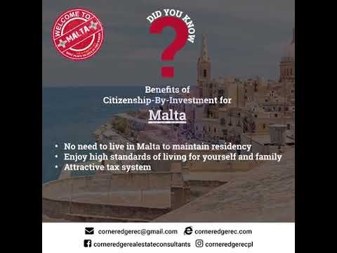 Benefits of Citizenship By Investment for Malta, Malta Citizenship By Investment