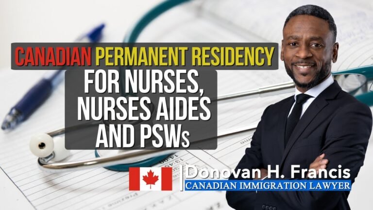 Canadian Permanent Residency for Nurses, Nurses Aides