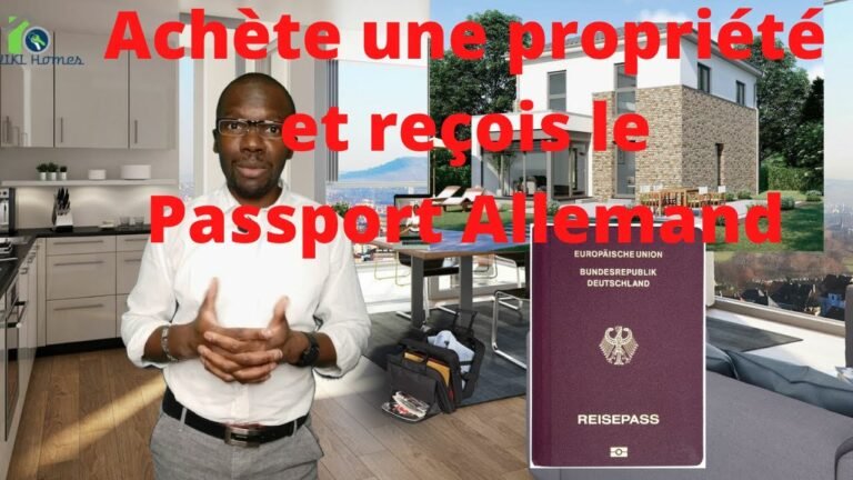 Comment obtenir le PASSPORT ALLEMAND par Acquisition d'une propriété