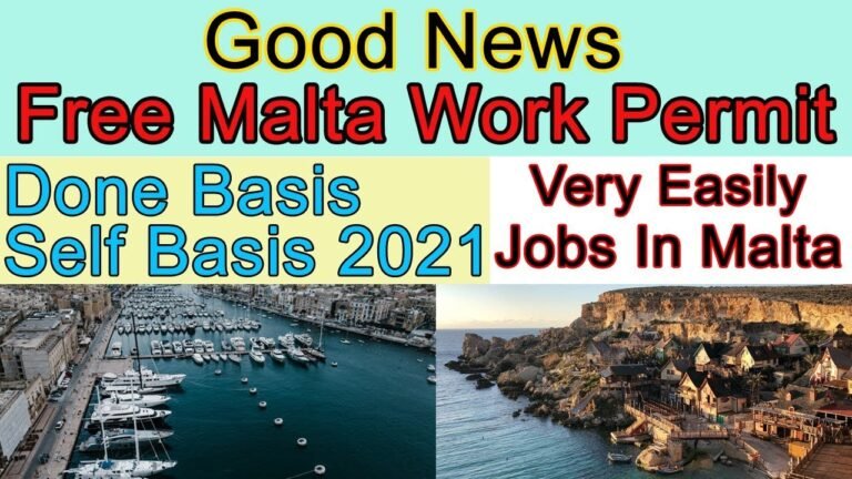 Free Malta Work Permit 2021 | Malta Kaise Jana Hai | Malta Job Apply Online