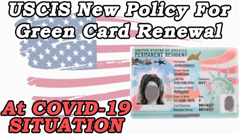 Green Card Renewal Process | Recent US Green Card Renewal Policy | USCIS Latest Update