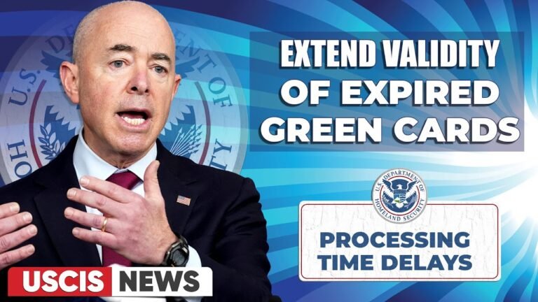 Green Card Updates – Extend Validity Of Certain Expired Green Cards – Processing Delays | USCIS News