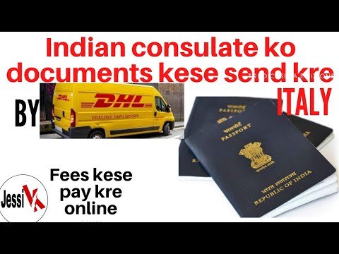 How to send documents Indian consulate-Come Pagare Online  OCI-Renew Passport-Indian Ambassy Milan