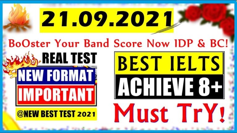 IELTS LISTENING PRACTICE TEST 2021 WITH ANSWERS | 21.09.2021