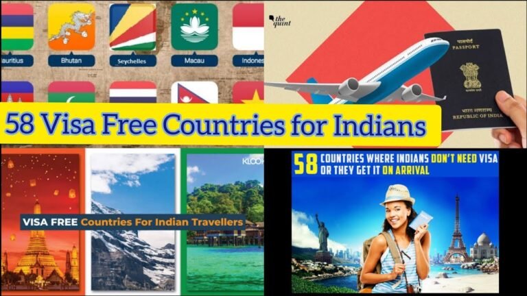 List of VISA FREE Countries on Indian Passport 2021 | Visa free countries for Indians || 58