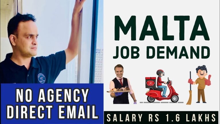 Malta Job Demand | Malta Work Permit without Agency | Direct Email to Company | Dark List Countries