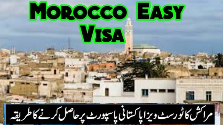 Morocco Tourist Visa For Pakistani Passport