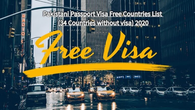 Pakistani Passport Visa Free Countries List (34 Countries without visa) 2020