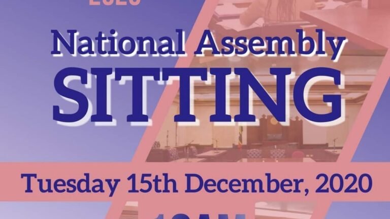 St. Kitts & Nevis National Assembly Budget Sitting – 15 Dec 2020