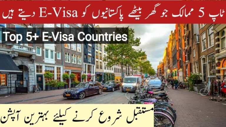 Top 5 Countries For E-Visa From Pakistan – Best 5 Countries For E-Visa – Every Visa – Hindi/Urdu