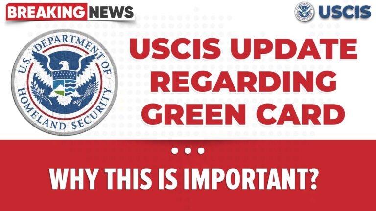 USCIS New Update Regarding Green Card | Latest US Immigration News