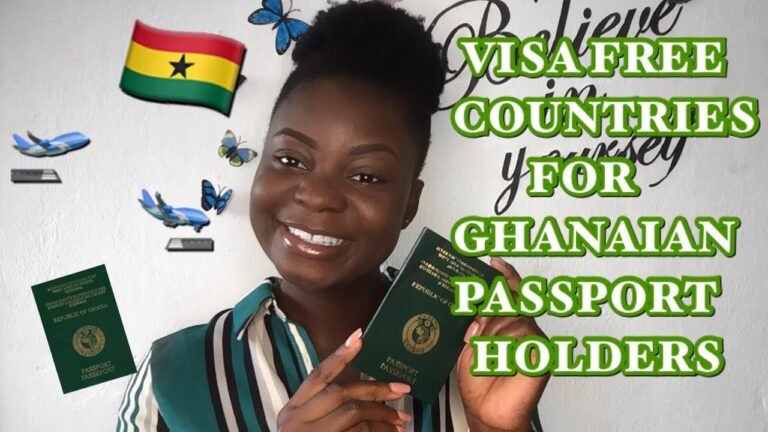 VISA FREE COUNTRIES FOR GHANAIAN PASSPORT HOLDERS