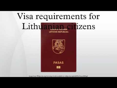 Visa requirements for Lithuanian citizens