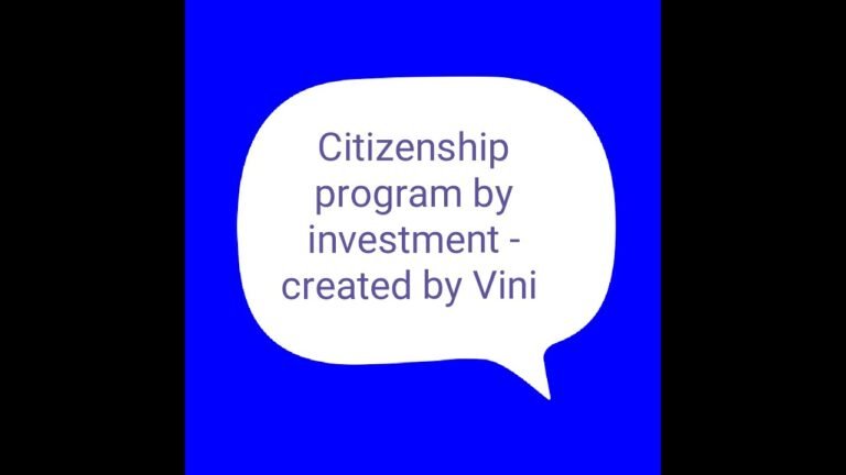 citizenship by investment program