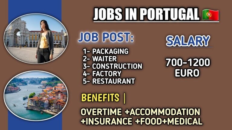 jobs in Portugal for indians|job in Portugal|job vacancy in Portugal 🇵🇹|apply now|salary 1200 euro