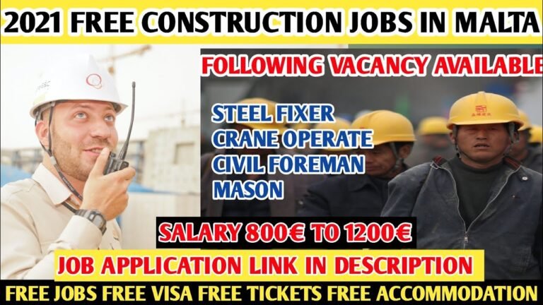 2021 Construction Jobs In Malta|Free High Demand Job In Malta|Carpenter Labor Job In Malta|2000€ Pay