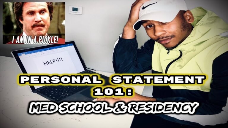 7 Tips To CRUSH Your Personal Statement For Medical School & Residency!!