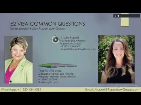 Buying An Existing Business With a E2 Visa | Frequently Asked Questions Of The E2 Visa