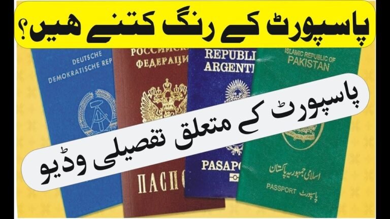 Colours of Passport in the World. A Complete Video on Passport Colours